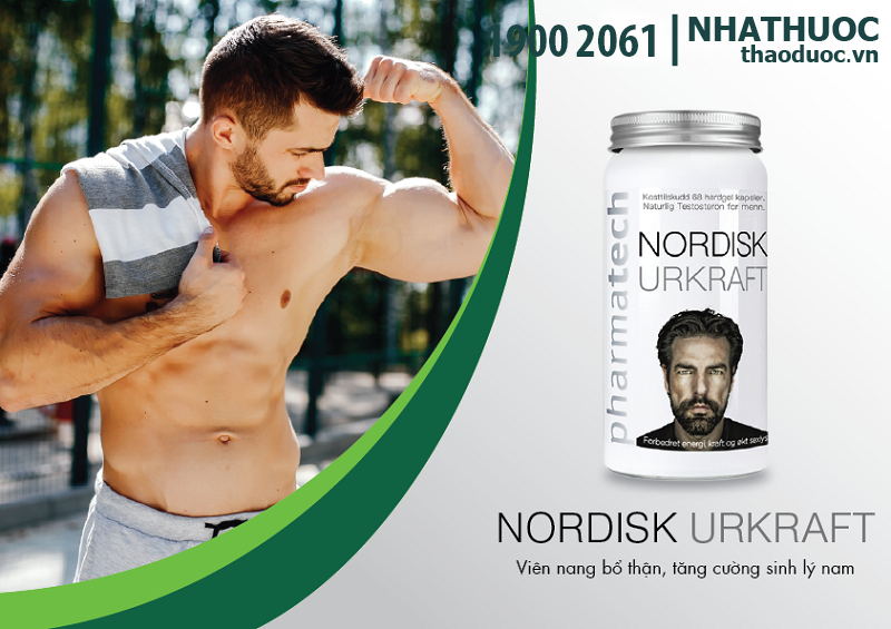 Nordisk Urkraft hỗ trợ thúc đẩy hormone sinh lý nam Testosterone